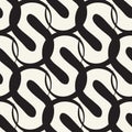 Vector seamless pattern with smooth curls Royalty Free Stock Photo